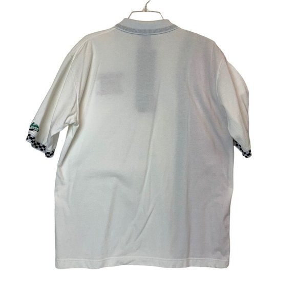 Vintage KIDDE Nascar Speed Zone Race Gear Polo Mens Shirt XL Red White PPIR - Picture 2 of 8